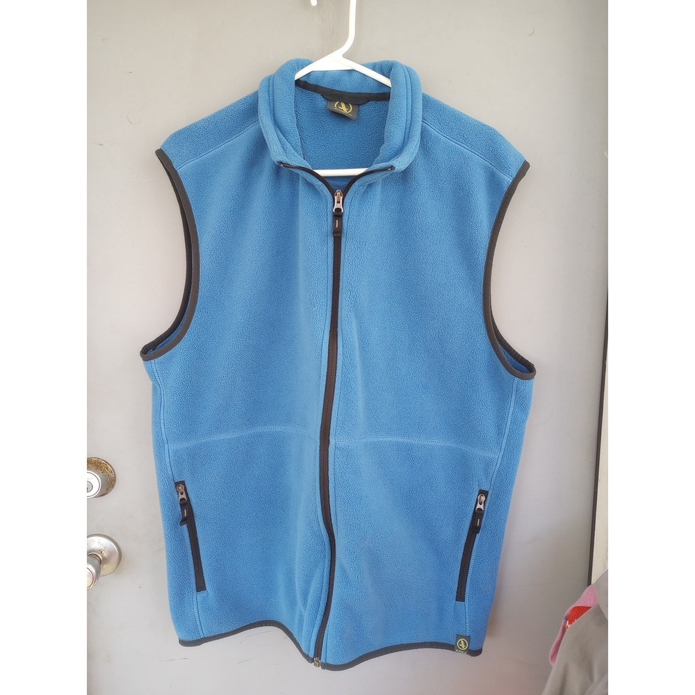 Vintage Gorpcore Aigle Polartec Blue Fleece Vest Mens‎ XXL EUC